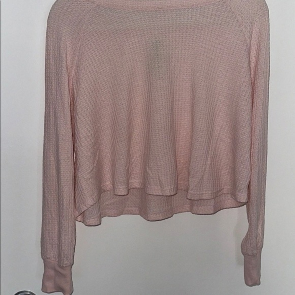 Women's Pink Long Sleeve Top